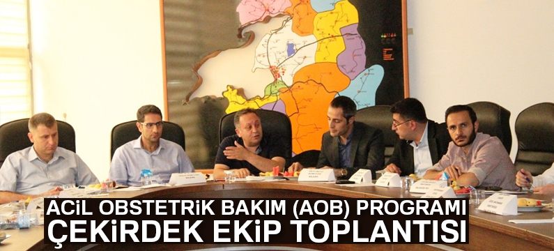 Acil Obstetrik Bakım (AOB) programı çekirdek ekip toplantısı