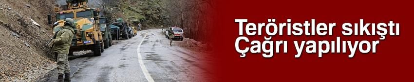 Mağaradaki teröristlere, ses sistemi kurarak 