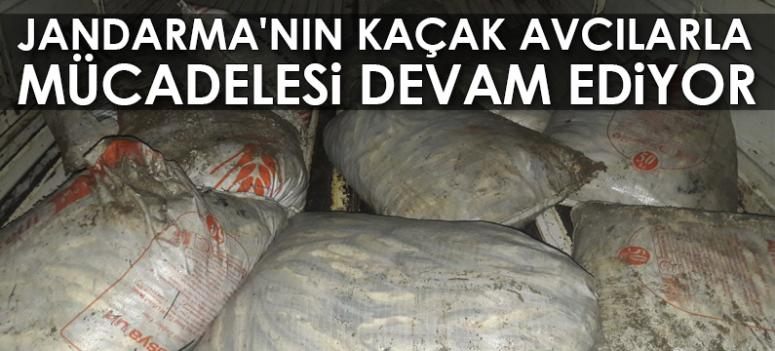 Jandarmanın kaçak avcılarla mücadelesi devam ediyor