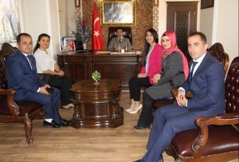 Kaymakam Öztürk aday öğretmenleri kabul etti