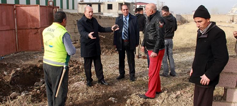 Hasanbeyde çalışmaları engelleyen direkler kaldırılıyor
