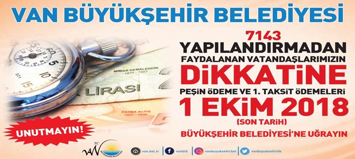 Van Büyükşehir Belediyesinden hafta sonu mesaisi