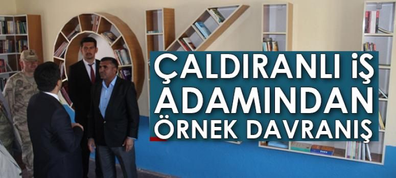 Çaldıranlı işadamından örnek davranış