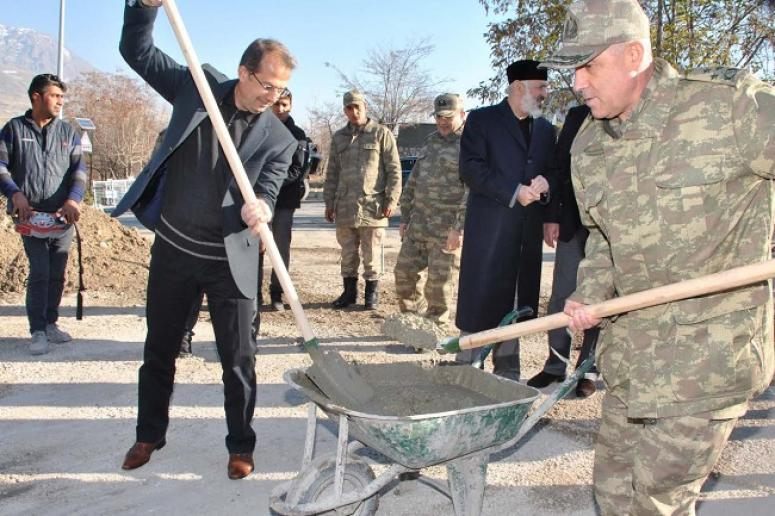 Van Jandarma Asayiş Kolordu Kışlasında cami temeli atıldı