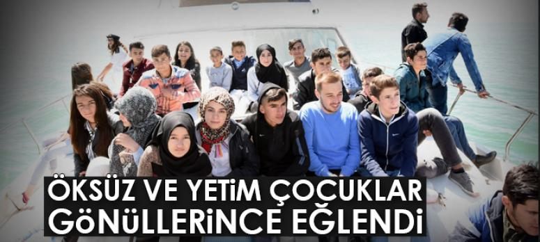 Öksüz ve yetim çocuklar gönüllerince eğlendi