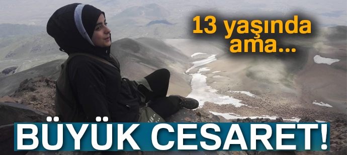 13 yaşındaki dağcı Süphan Dağı