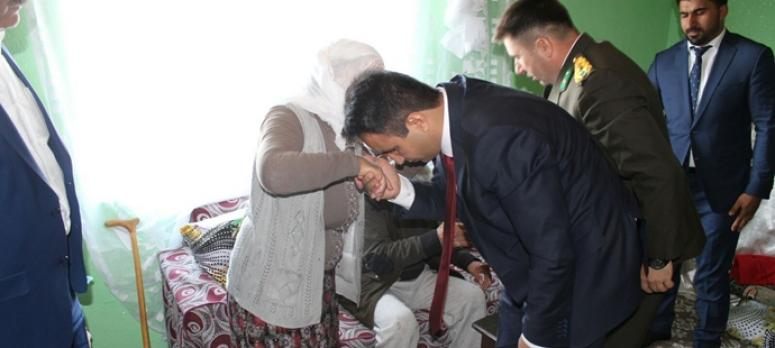Kaymakam Dundar, Kıbrıs gazilerini ziyaret etti