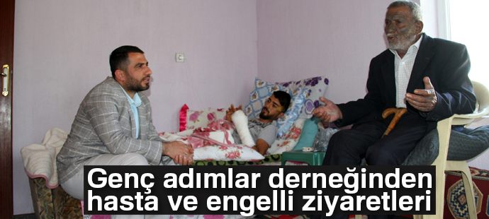 Genç adımlar derneğinden hasta ve engelli ziyaretleri