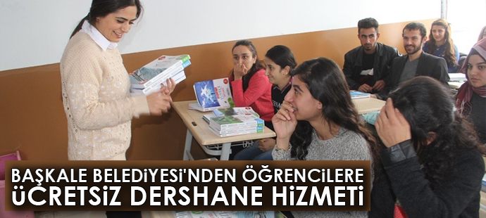 Başkale Belediyesinden öğrencilere ücretsiz dershane hizmeti