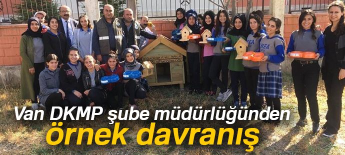 Van DKMP şube müdürlüğünden örnek davranış