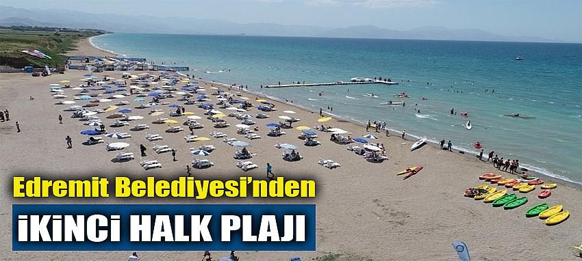Edremit Belediyesinden ikinci halk plajı