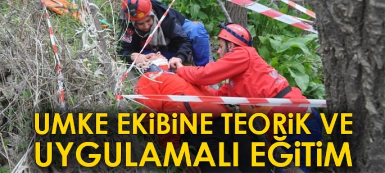 UMKE ekibine teorik ve uygulamalı eğitim