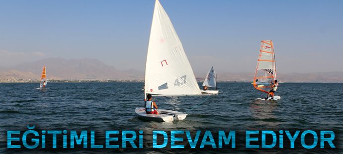 Vanlı yelkenciler yoğun tempoyla eğitimlerini sürdürüyor