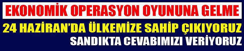Ekonomide operasyona dur deme zamanı
