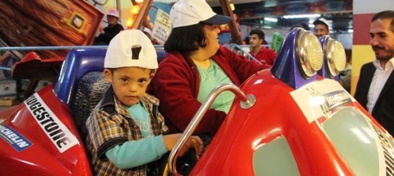 Özel gereksinimli öğrenciler oyun salonlarıyla buluştu