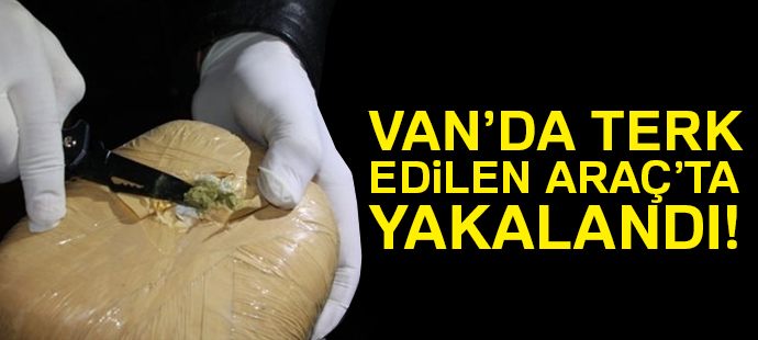 Terk edilen araçta 44 kilo 335 gram eroin ele geçirildi