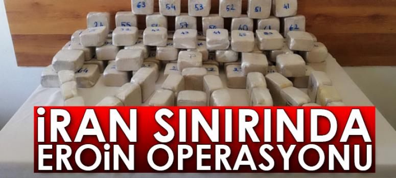 İran sınırında 50 kilo eroin ele geçirildi