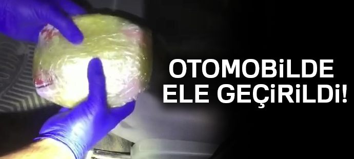 Otomobilde 398 gram toz esrar ele geçirildi