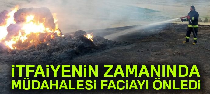 İtfaiyenin zamanında müdahalesi faciayı önledi