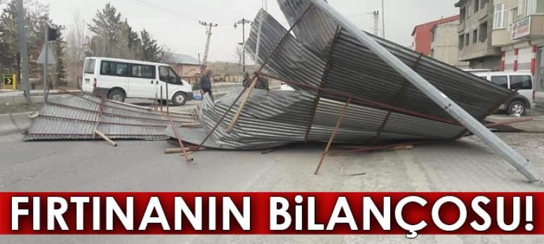 Şiddetli fırtına elektrik hatlarına zarar verdi