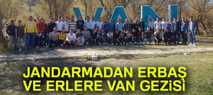Jandarmadan erbaş ve erlere Van gezisi