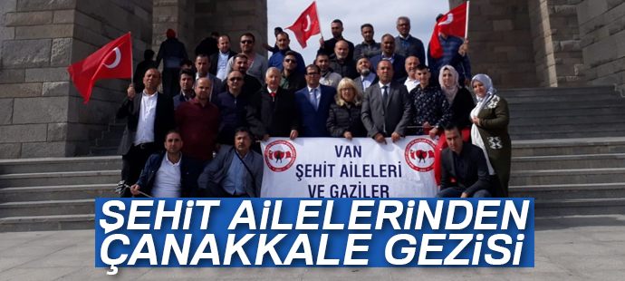 Şehit ailelerinden Çanakkale gezisi