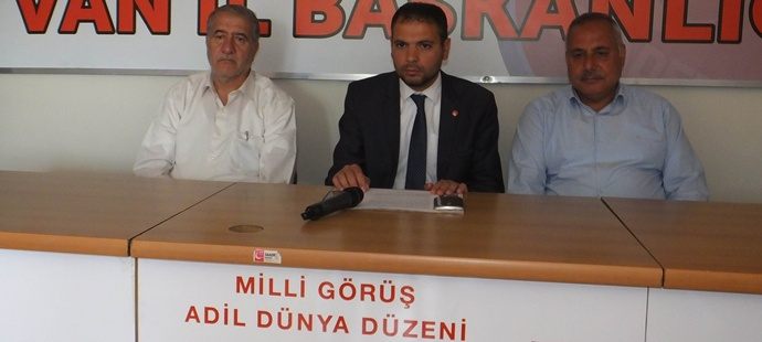 Saadet Partisi Van il başkanlığından Van Gölü açıklaması