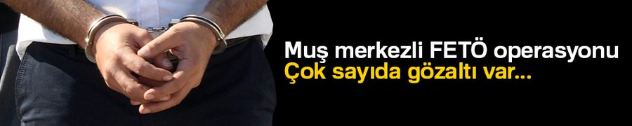 Muş merkezli FETÖ operasyonu: 10 gözaltı