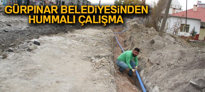 Gürpınar Belediyesinden hummalı çalışma