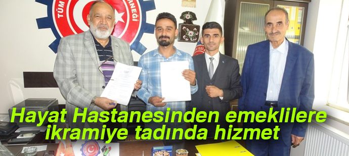 Hayat Hastanesinden emeklilere ikramiye tadında hizmet