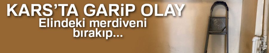 Elindeki merdiveni bırakıp bisikleti çaldı