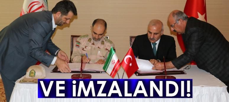 İran ile hudut güvenliği mutabakatı imzalandı