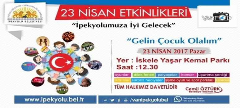 İpekyolu Belediyesinden 23 Nisan etkinliği