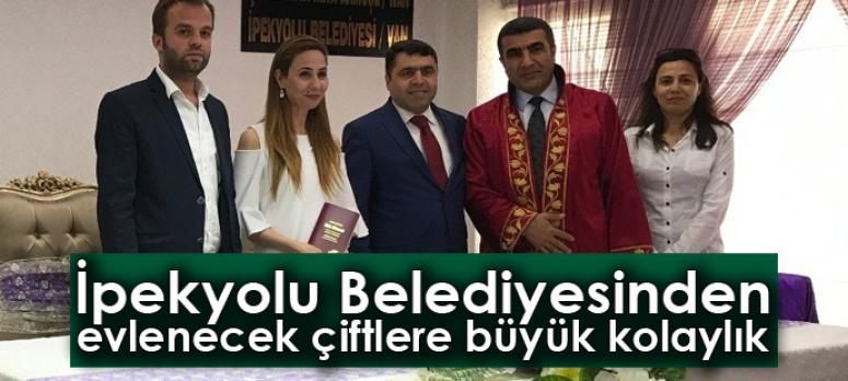 İpekyolu Belediyesinden evlenecek çiftlere büyük kolaylık