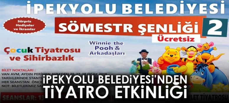 İpekyolu Belediyesinden tiyatro etkinliği