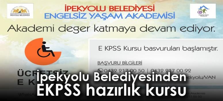 İpekyolu Belediyesinden EKPSS hazırlık kursu