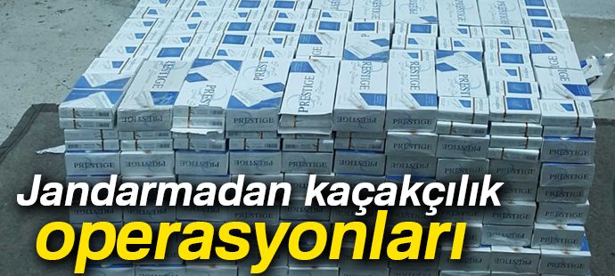 Jandarmadan kaçakçılık operasyonları