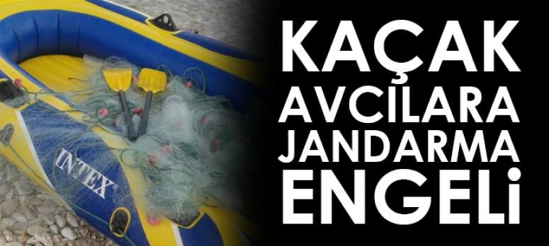 Kaçak avcılara jandarma engeli