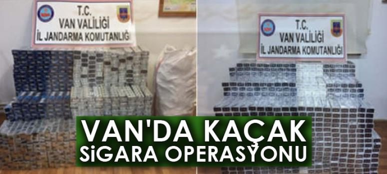  Jandarmadan kaçak sigara operasyonu