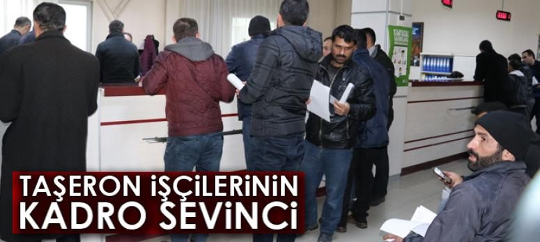 Taşeron işçilerinin kadro sevinci