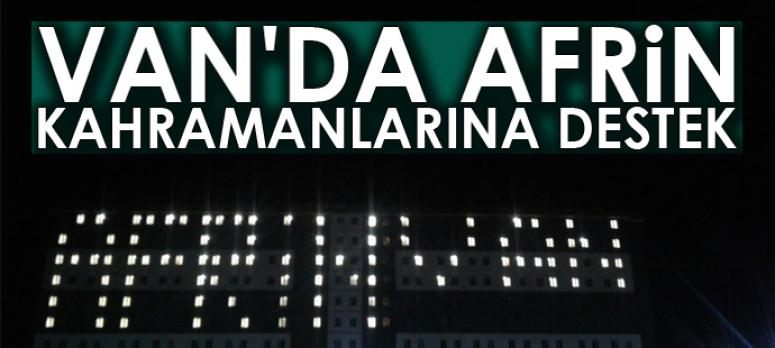 Üniversite öğrencilerinden Afrin kahramanlarına destek