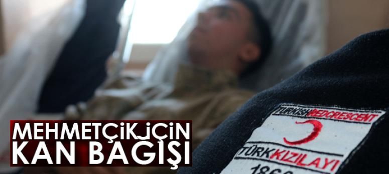 Mehmetçik için kan bağışı