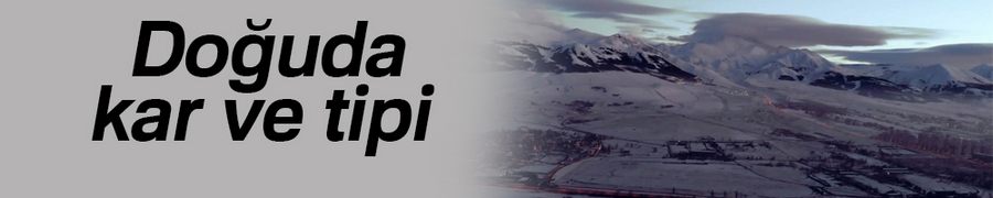 Doğuda kar ve tipi