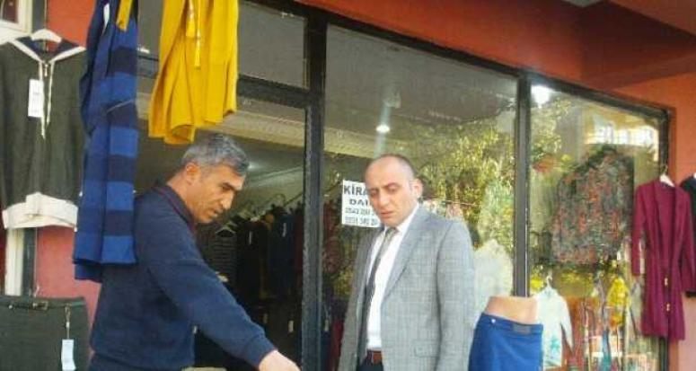 Kayyum olarak atanan kaymakamdan esnaf ziyareti