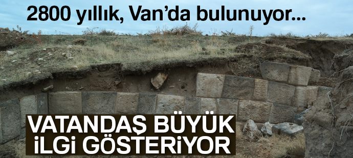 2600 yıllık kent kalıntısına yoğun ilgi