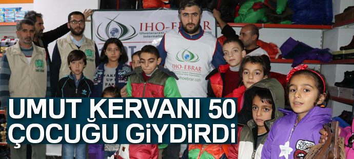 Umut Kervanı 50 çocuğu giydirdi