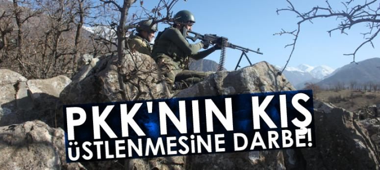 Teröristlerin kış üslenme alanlarına yönelik operasyonlar devam ediyor