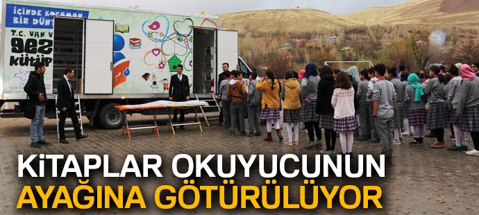 Kitaplar okuyucunun ayağına götürülüyor