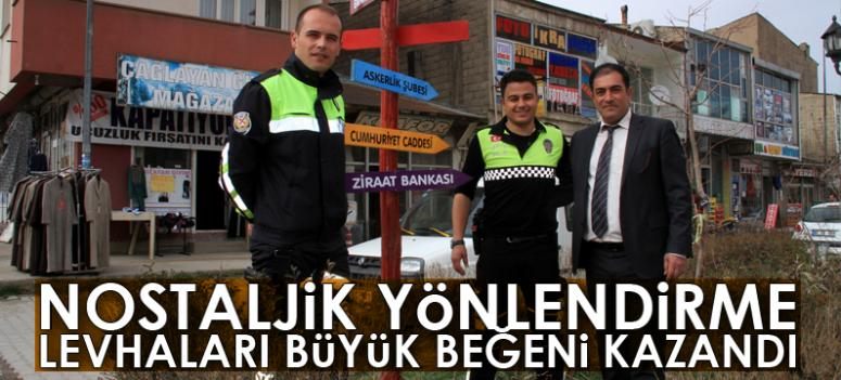 Nostaljik yönlendirme levhaları büyük beğeni kazandı