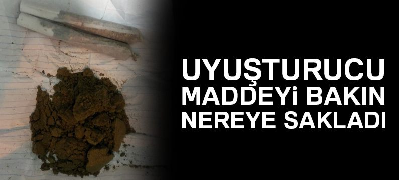 Uyuşturucu maddeyi ağzında saklayan sürücü yakalandı